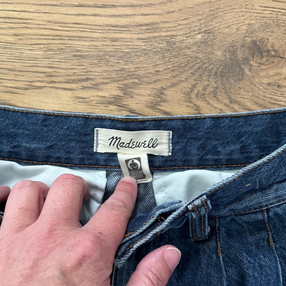 Madewell the Harlow wide leg Jean in fairson wash size 23 - Picture 8 of 12